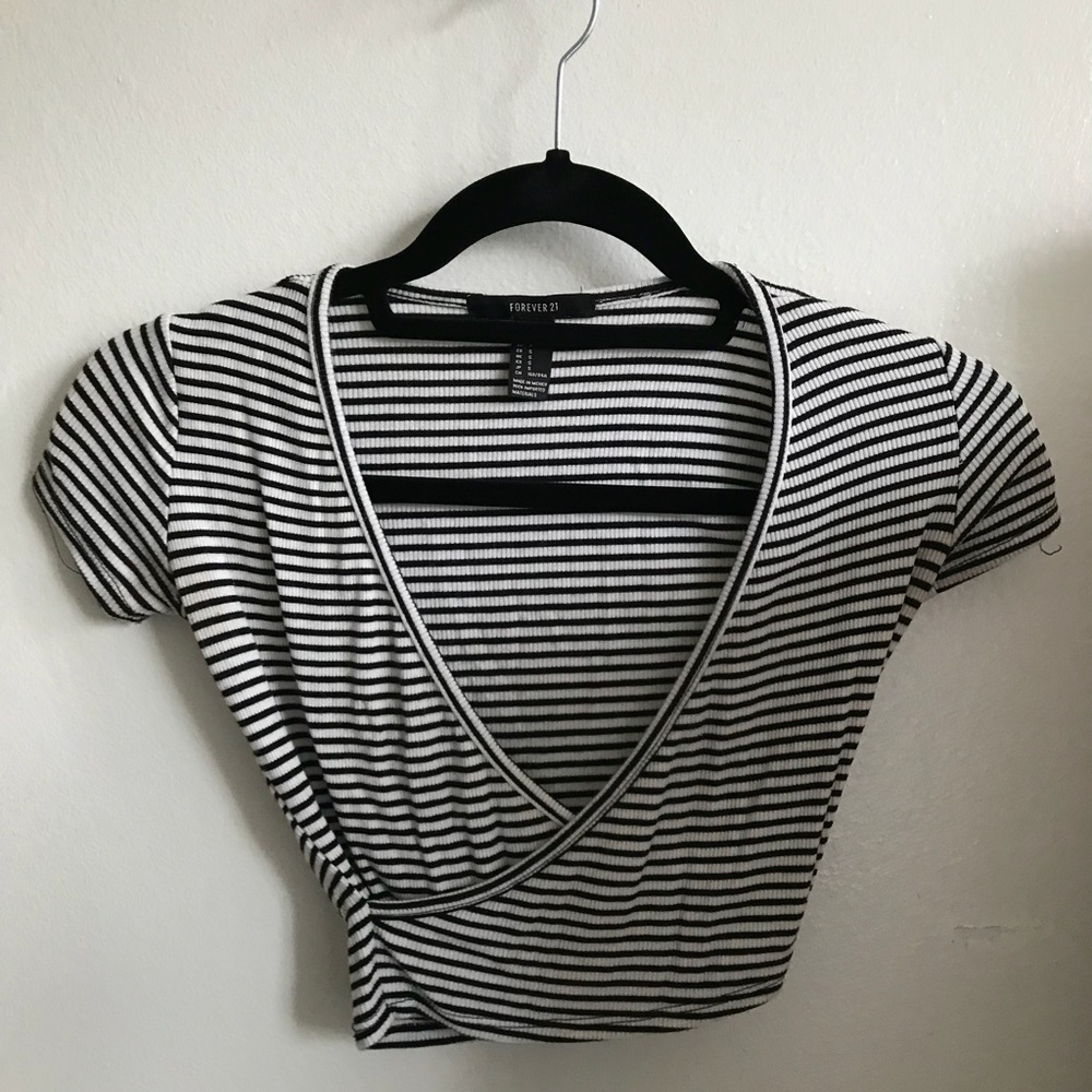 Striped crop top